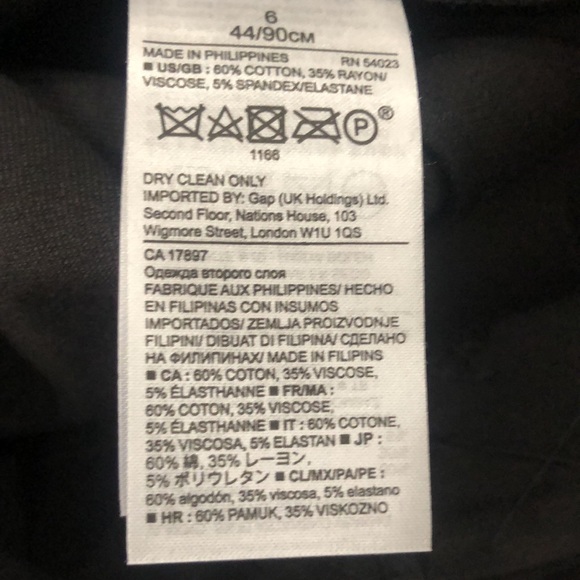 NWT Banana Republic Black Skirt Size 6 - Picture 5 of 5